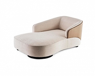 Стул  Velour Chaise Longue-lago Leather Outs. фабрики Rubelli