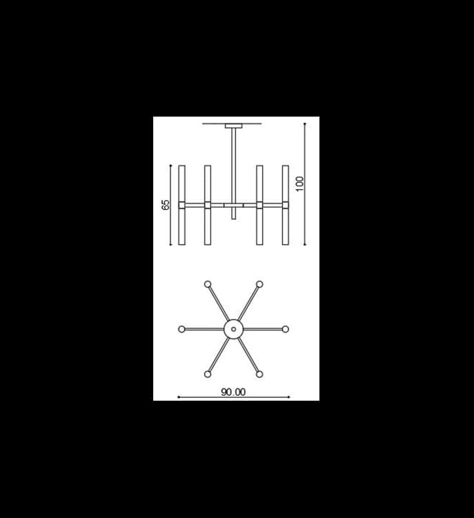 Люстра 2218/CH6+6 фабрики IL PARALUME MARINA Фото N2