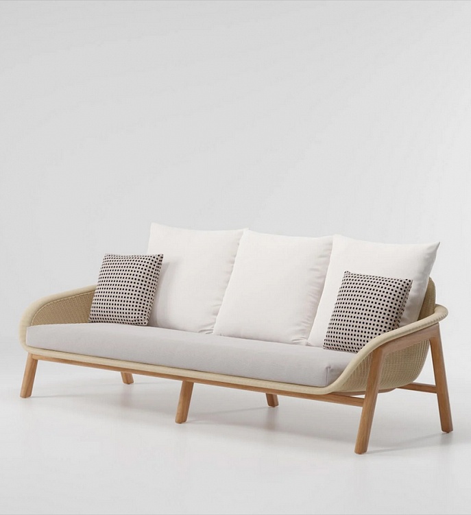 Уличный диван Vimini 3 Seater Sofa фабрики KETTAL