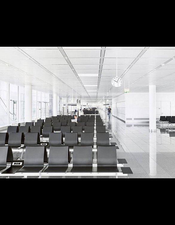 Стулья для аэропорта Eames Tandem Seating ETS фабрики Vitra Фото N2