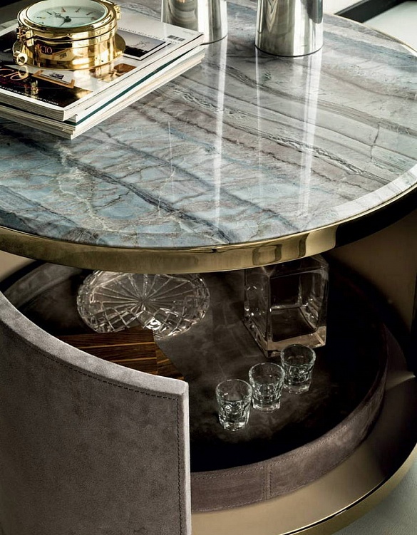 Мини-бар/кофейный столик Courbet фабрики Longhi Фото N5