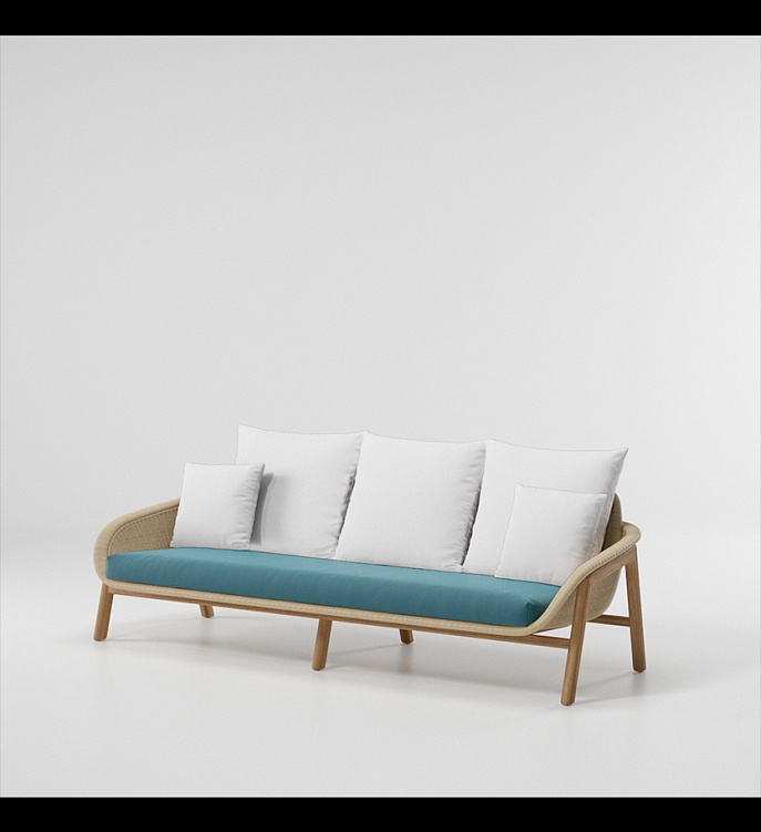 Уличный диван Vimini 3 Seater Sofa фабрики KETTAL Фото N6