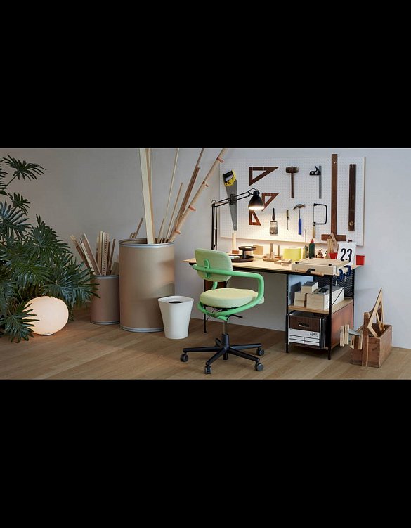 Письменный стол Eames Desk Unit EDU фабрики Vitra Фото N2