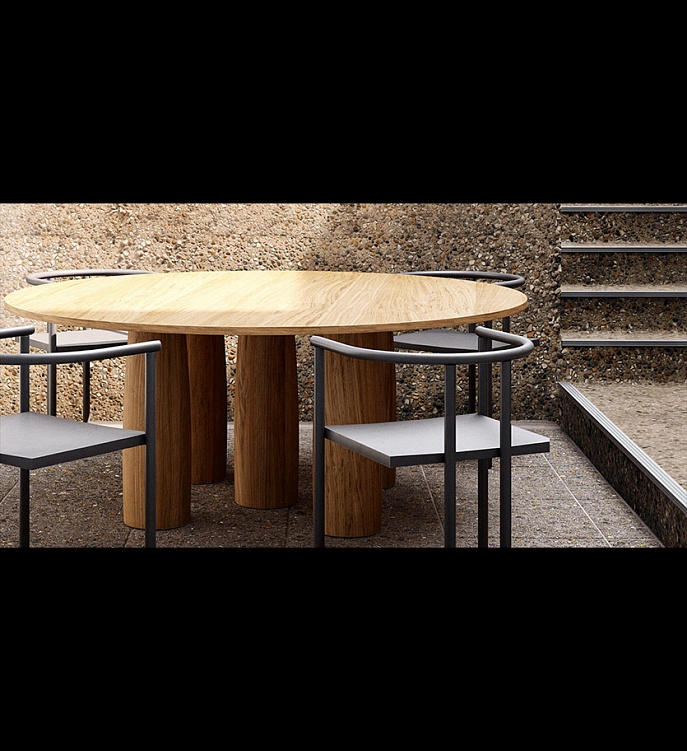 Уличный обеденный стол Il Colonnato Teak 165/8 Guest фабрики KETTAL Фото N3