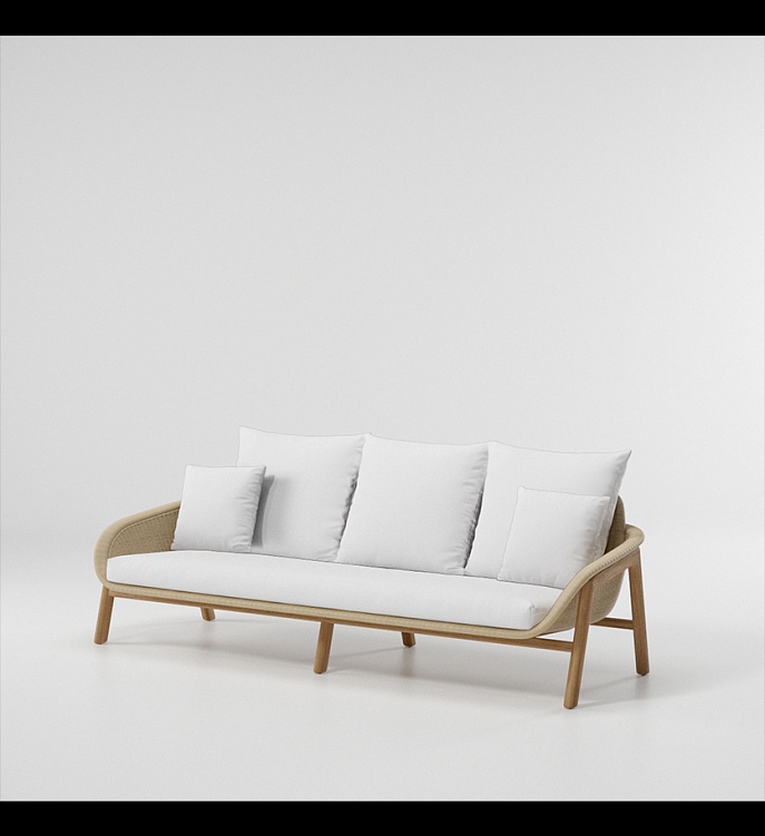 Уличный диван Vimini 3 Seater Sofa фабрики KETTAL Фото N3