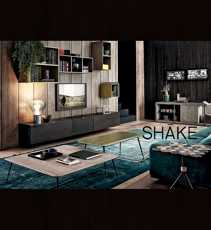 Модульная программа для гостиной Sistema 5 коллекция SHAKE купить в Москве — Салон дизайнерской итальянской мебели «Линия»