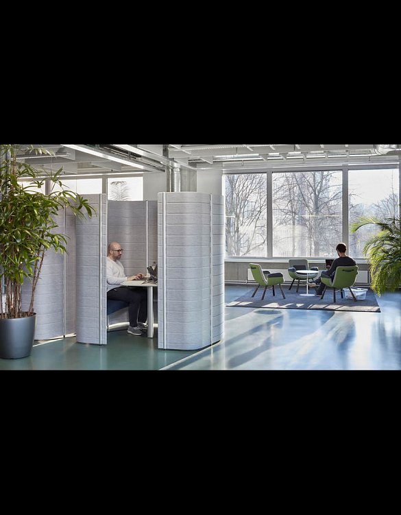 Офисный стол с панелями Workbays Meet фабрики Vitra Фото N4