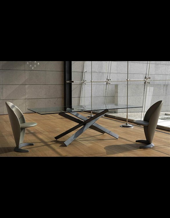 Обеденный стол Mikado Steel фабрики Reflex Angelo Фото N3